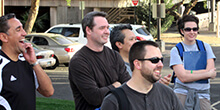 Group shares a laugh during our GeoTrek team building activity in Scottsdale Arizona