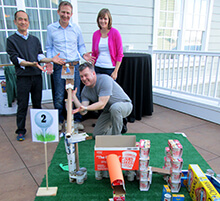 A group plays for charity during our Golf for Goodness Sake team building activity in Monterey California