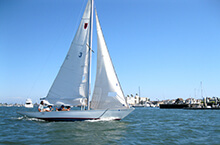 Exploring Newport Beach California during our sailing team building activity