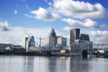 A view of Louisville Kentucky where we facilitate team building activities to help build your team