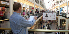 Participant surveys his next move during our Play for the Kids charity team building activity in New Hampshire