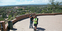 Teammates inventory their checklist list during our GeoTrek team building activity in New Mexico