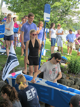 Gathering for the regatta