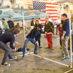 Bay Area Team Building on an Aircraft Carrier