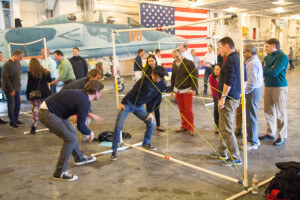 Bay Area Team Building on an Aircraft Carrier